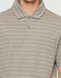 Cole Stripes Jcrew Collar Shell Fabric Kaos Polo Pria