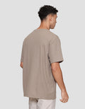 Cole Solid Texture Mess Roundneck Pocket Kaos Pria