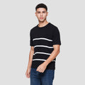 Cole Stripes Flatknit Acrylic Kaos Pria