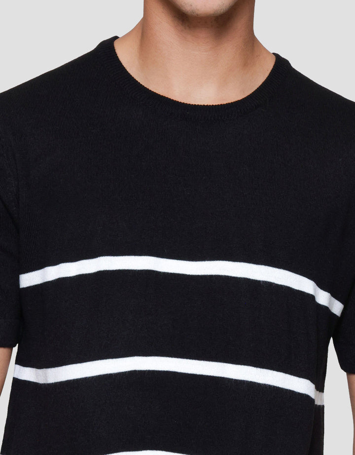 Cole Stripes Flatknit Acrylic Kaos Pria