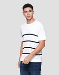 Cole Stripes Flatknit Acrylic Kaos Pria