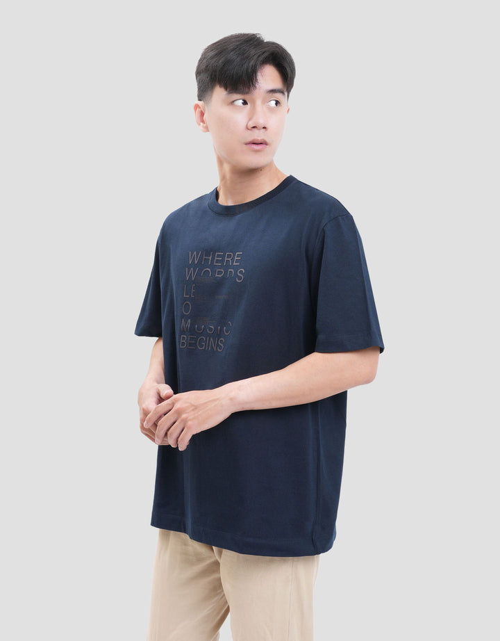 Cole Graphic Where Words Foaming Print Reg Fit Kaos Pria