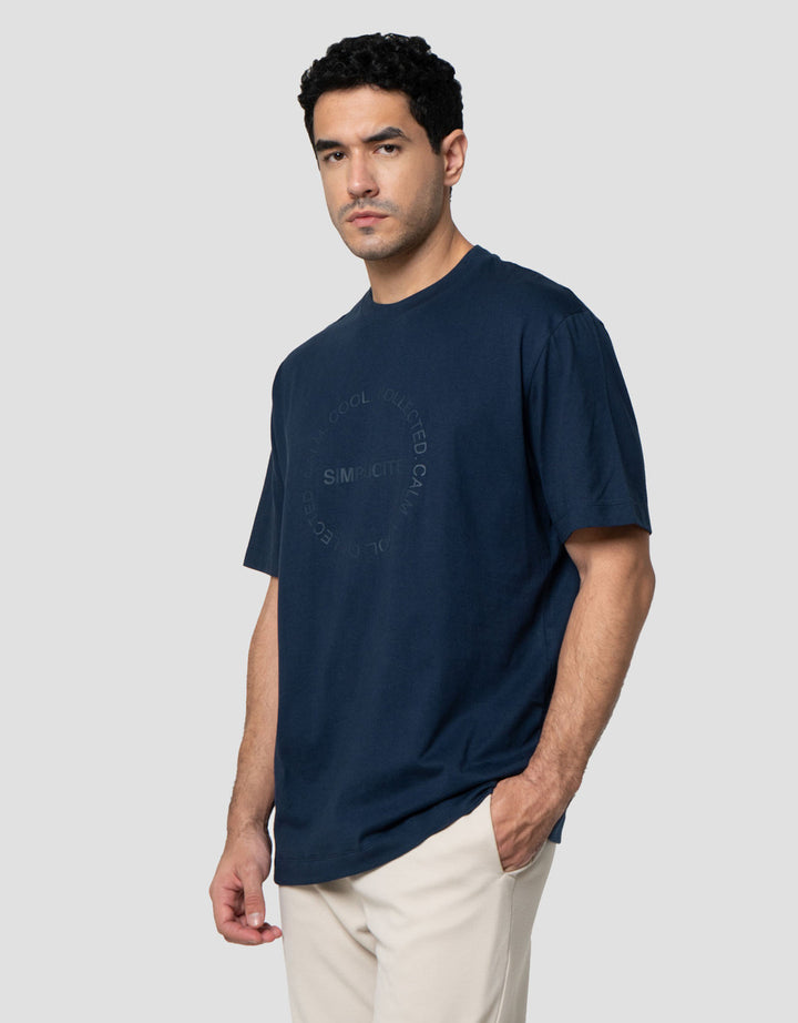 Cole Graphic Round Hd Print Kaos Pria