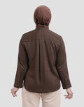 Annisa Drop Shoulder Buttoned Down Twill Kemeja Wanita