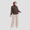 Annisa Drop Shoulder Buttoned Down Twill Kemeja Wanita