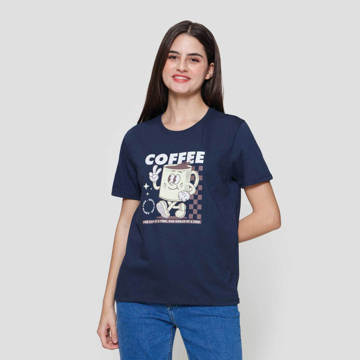 Nevada Coffee Time Kaos Wanita