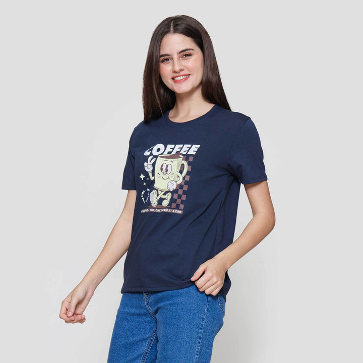 Nevada Coffee Time Kaos Wanita