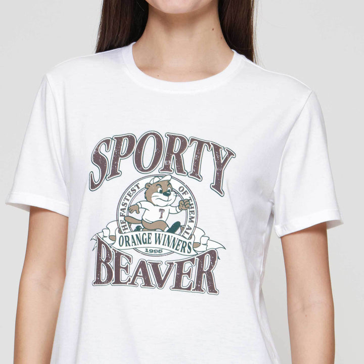 Nevada Sporty Beaver Kaos Wanita
