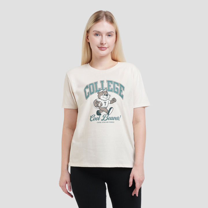 Nevada Cvc College Cool Beaver Kaos Wanita