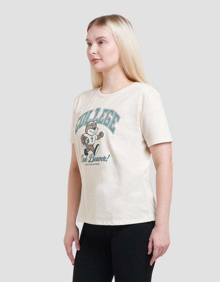 Nevada Cvc College Cool Beaver Kaos Wanita