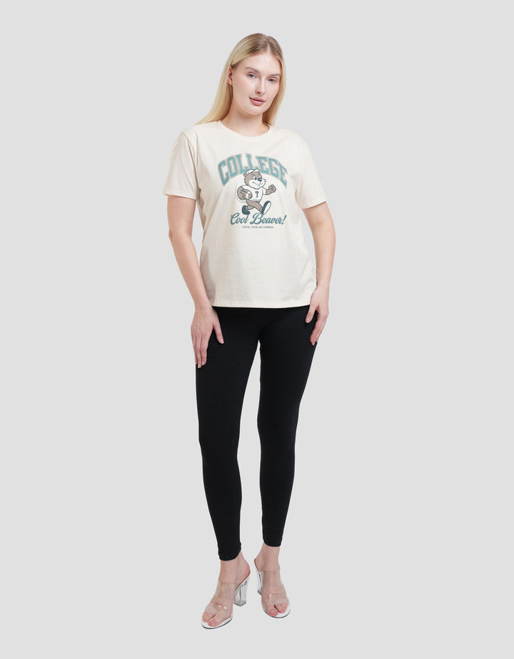 Nevada Cvc College Cool Beaver Kaos Wanita
