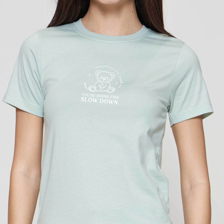 Nevada Solid Bt2 Bear Slow Down Kaos Wanita