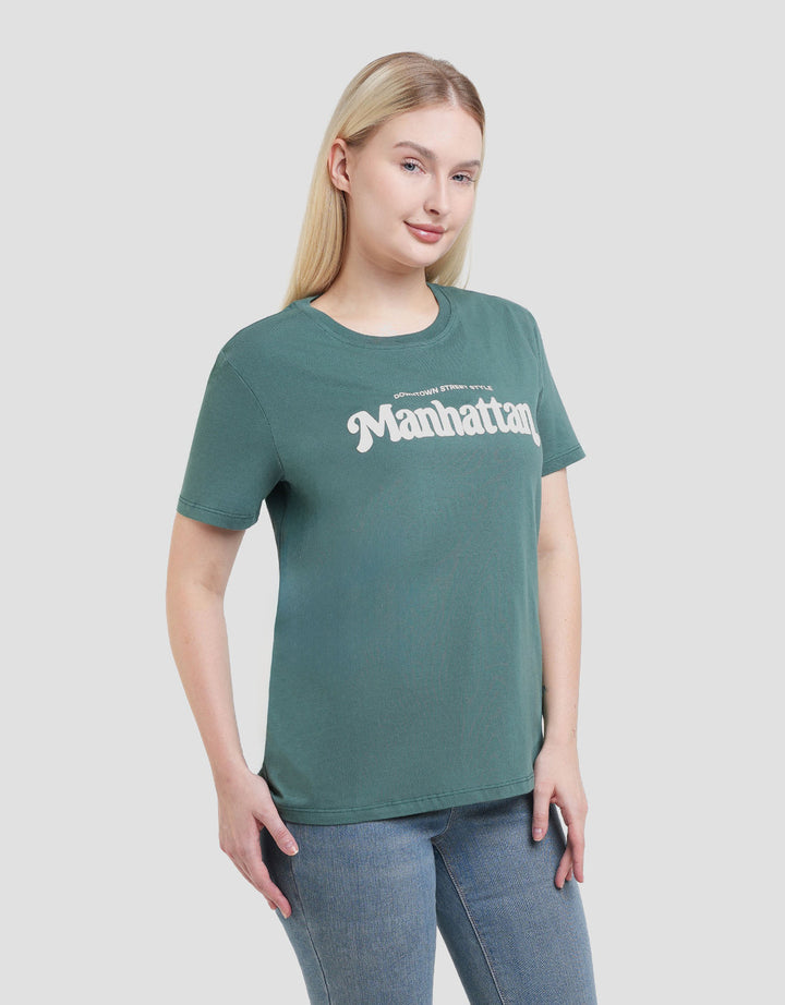 Nevada Manhattan Kaos Wanita