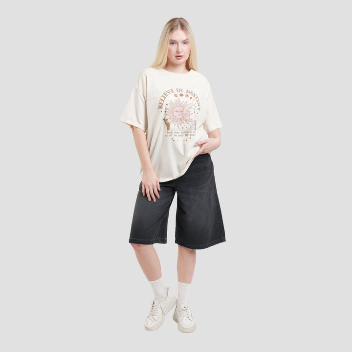 Nevada Believe In Destiny Kaos Oversize Wanita