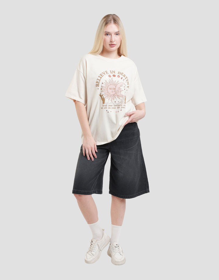 Nevada Believe In Destiny Kaos Oversize Wanita