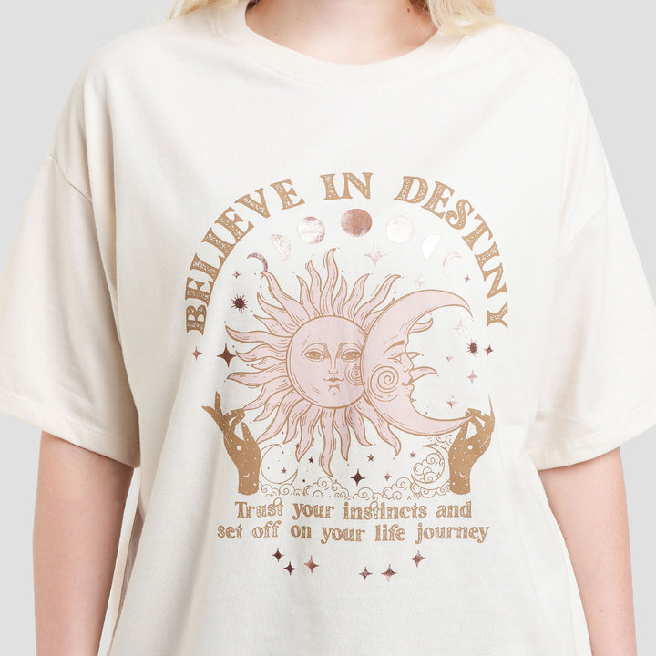 Nevada Believe In Destiny Kaos Oversize Wanita