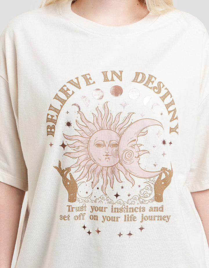 Nevada Believe In Destiny Kaos Oversize Wanita