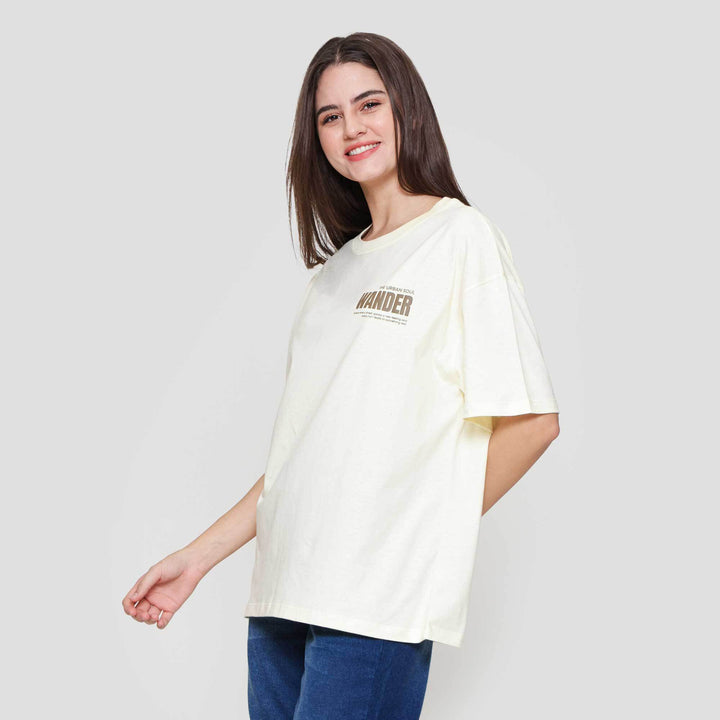 Nevada Solid Comb Wander Kaos Oversize Wanita