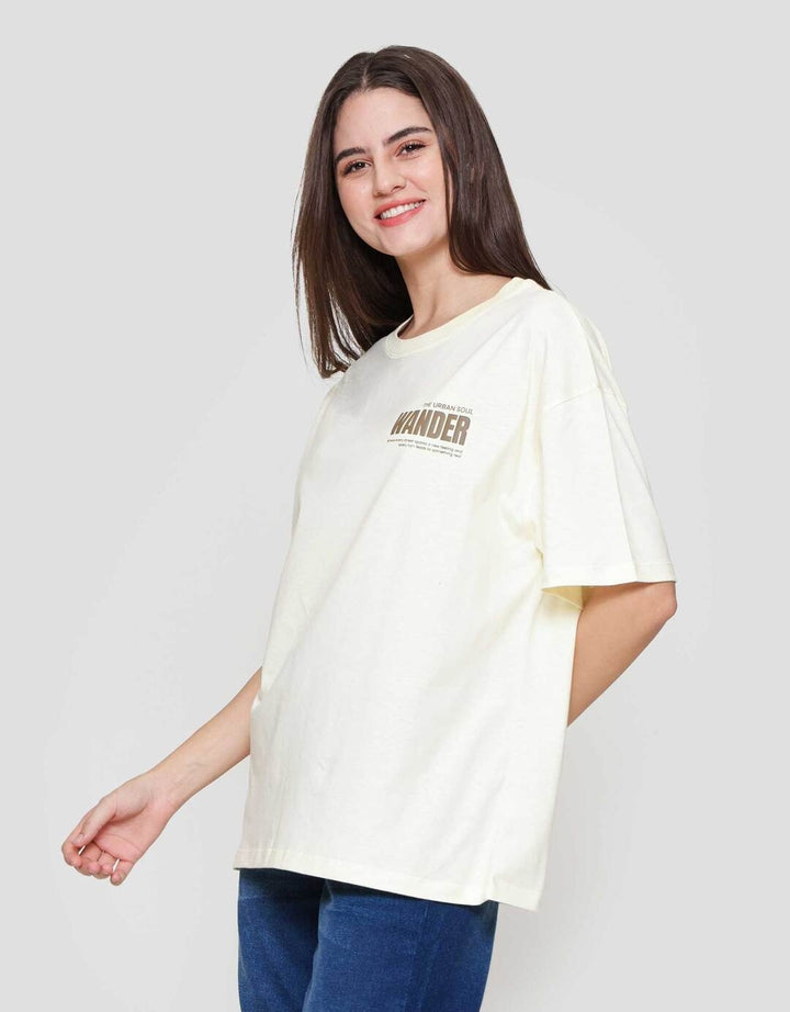 Nevada Solid Comb Wander Kaos Oversize Wanita