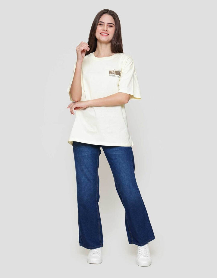 Nevada Solid Comb Wander Kaos Oversize Wanita