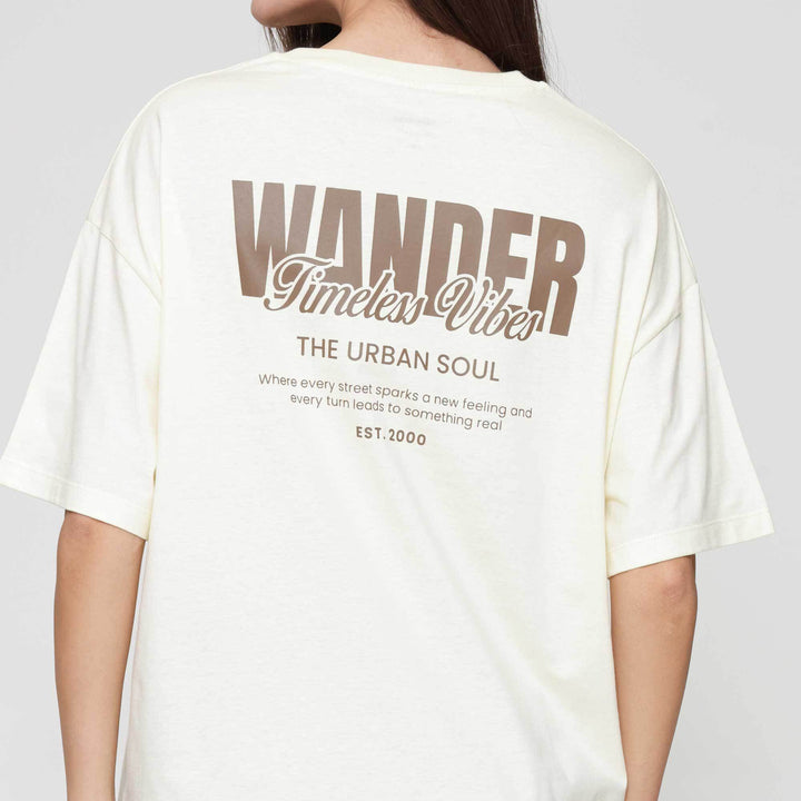 Nevada Solid Comb Wander Kaos Oversize Wanita