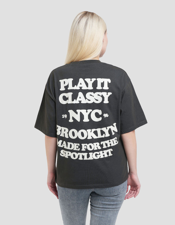 Nevada Nyc Play It Classy Kaos Oversize Wanita