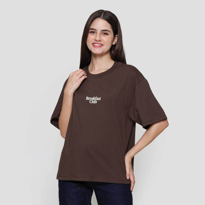 Nevada Solid Ovnew Comb Breakfast Club Kaos Wanita