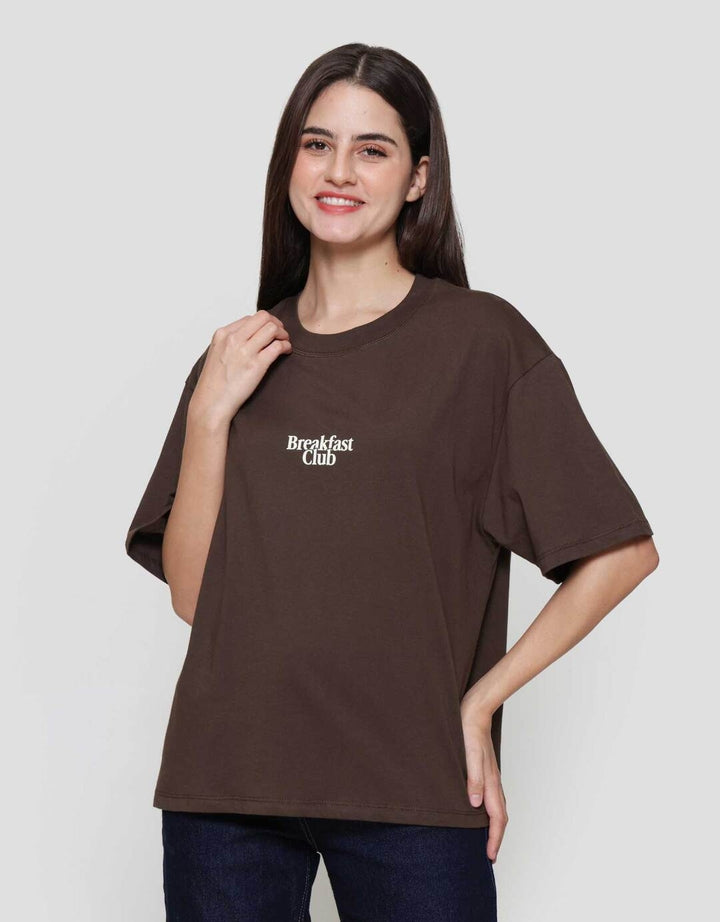 Nevada Solid Ovnew Comb Breakfast Club Kaos Wanita