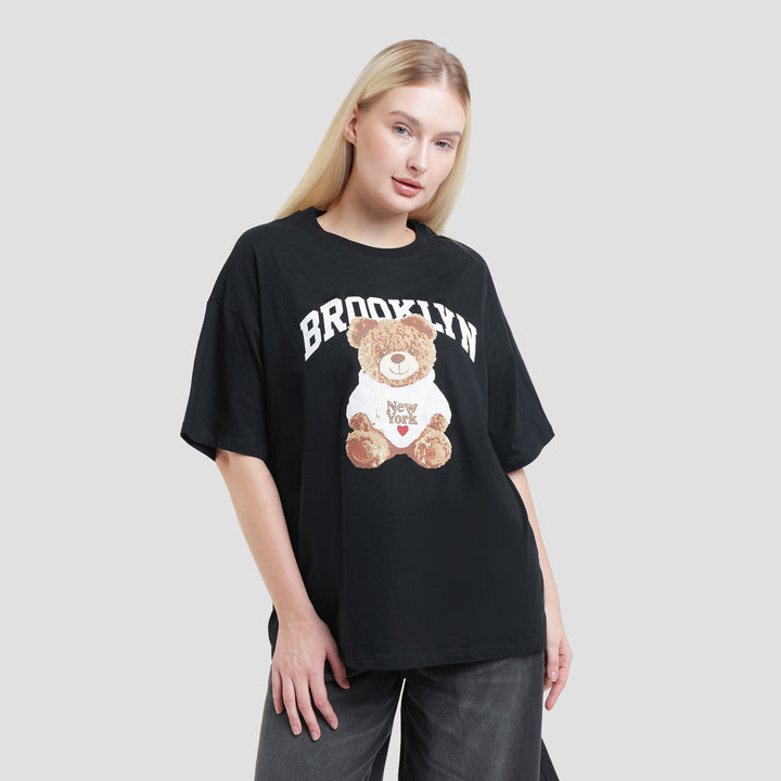 Nevada Bear Kaos Oversize Wanita