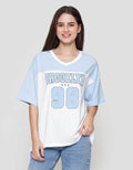 Nevada Solid Comb Jersey Brooklyn Kaos Oversize Wanita