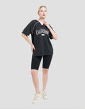 Nevada Polymesh Los Angeles California Kaos Oversize Wanita