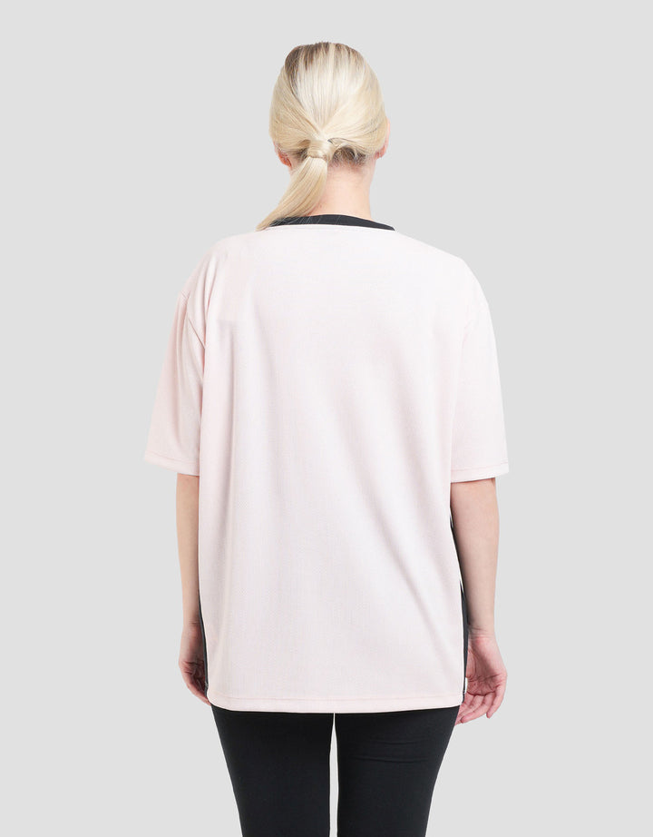 Nevada Polymesh Youth Club De Los Angeles Kaos Oversize Wanita