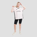 Nevada Polymesh Youth Club De Los Angeles Kaos Oversize Wanita