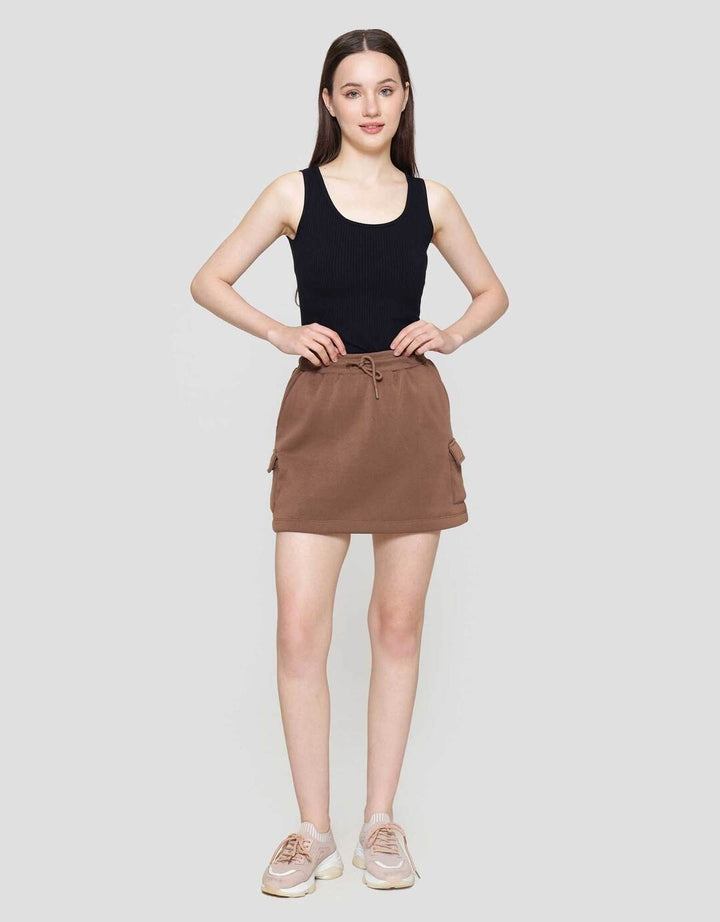 Nevada Fleece Cargo Rok Pendek Wanita
