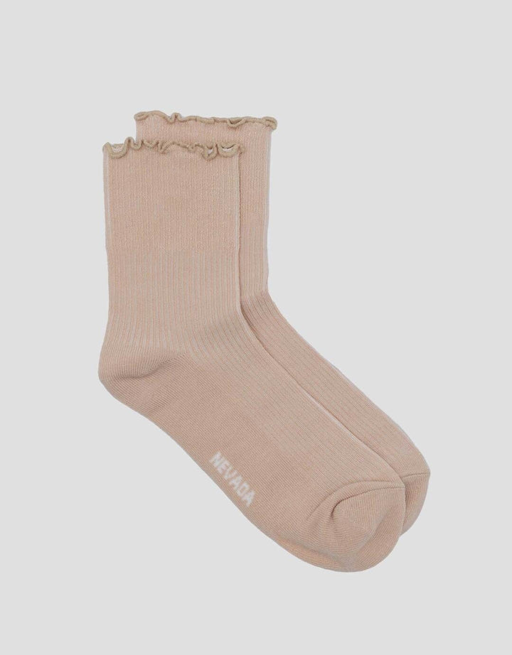 Nevada Quarter Ruffle Kaus Kaki Wanita