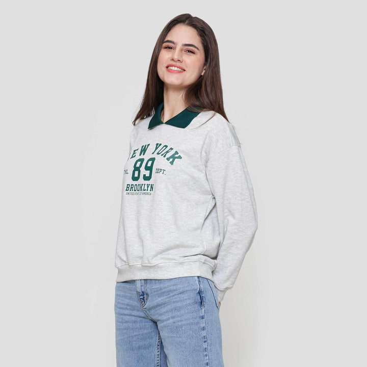 Nevada Reg French Collar New York Sweater Wanita