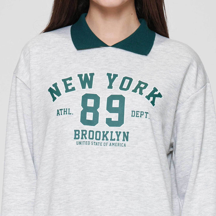 Nevada Reg French Collar New York Sweater Wanita