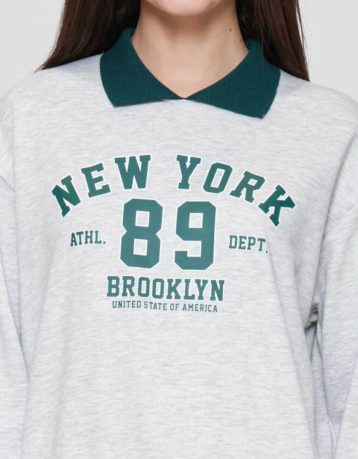 Nevada Reg French Collar New York Sweater Wanita