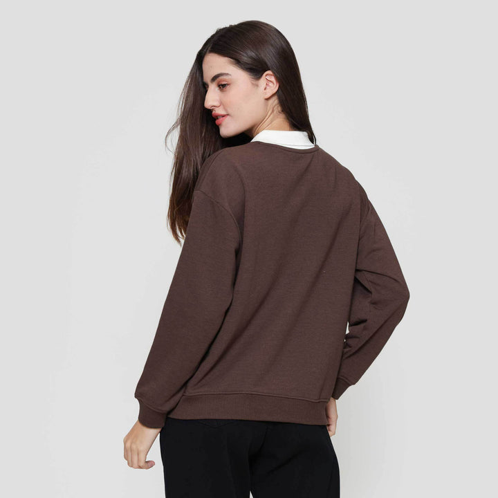 Nevada Reg French Collar Chicago Sweater Wanita