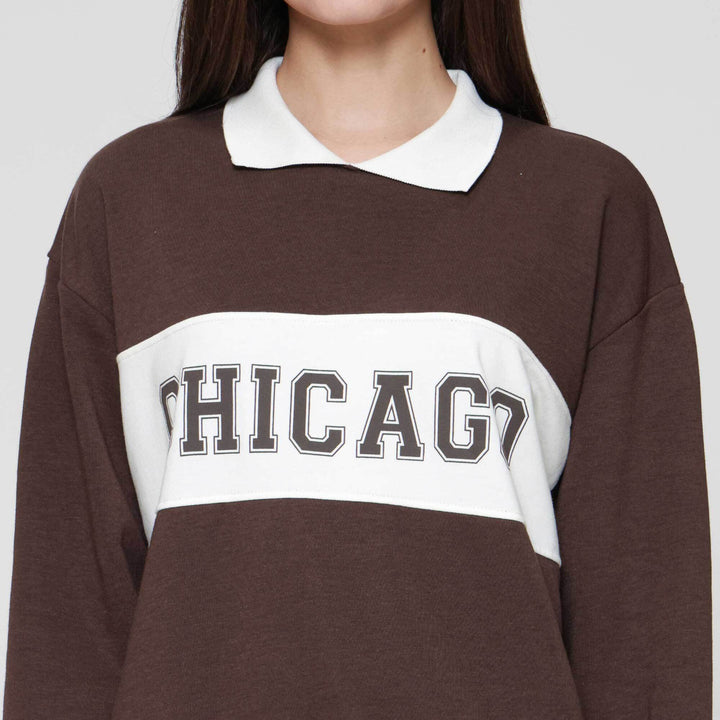 Nevada Reg French Collar Chicago Sweater Wanita