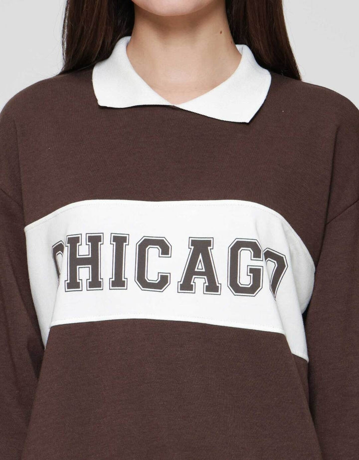 Nevada Reg French Collar Chicago Sweater Wanita