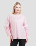 Nevada Combed Woven Sleeve Sweater Wanita