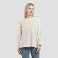 Nevada Combed Woven Sleeve Sweater Wanita