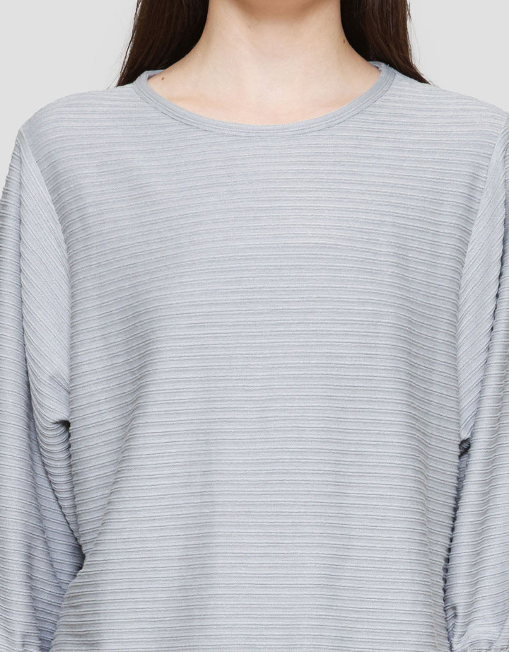 St. Yves Stripy Texture Knit Women's 7/8 T-Shirt