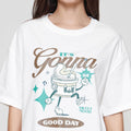 Nevada Solid Comb Its Gonna Be Good Day Kaos Oversize Wanita