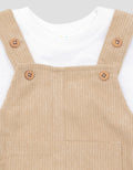 Little M Korduroy Selutut Jumpsuit Overall Bayi