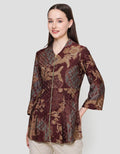 Arjuna Weda Parang Kembang Blouse Batik Wanita