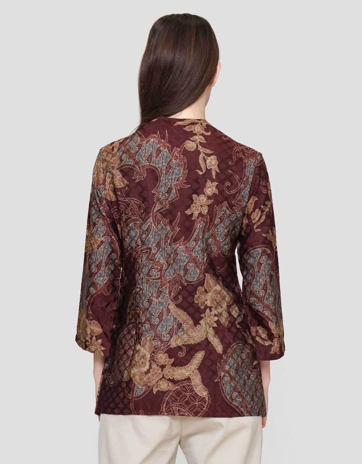 Arjuna Weda Parang Kembang Blouse Batik Wanita