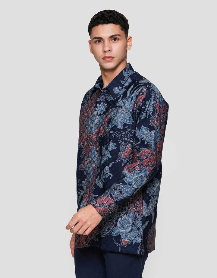 Arjuna Weda Reg Fit Parang Kembang Kemeja Batik Pria