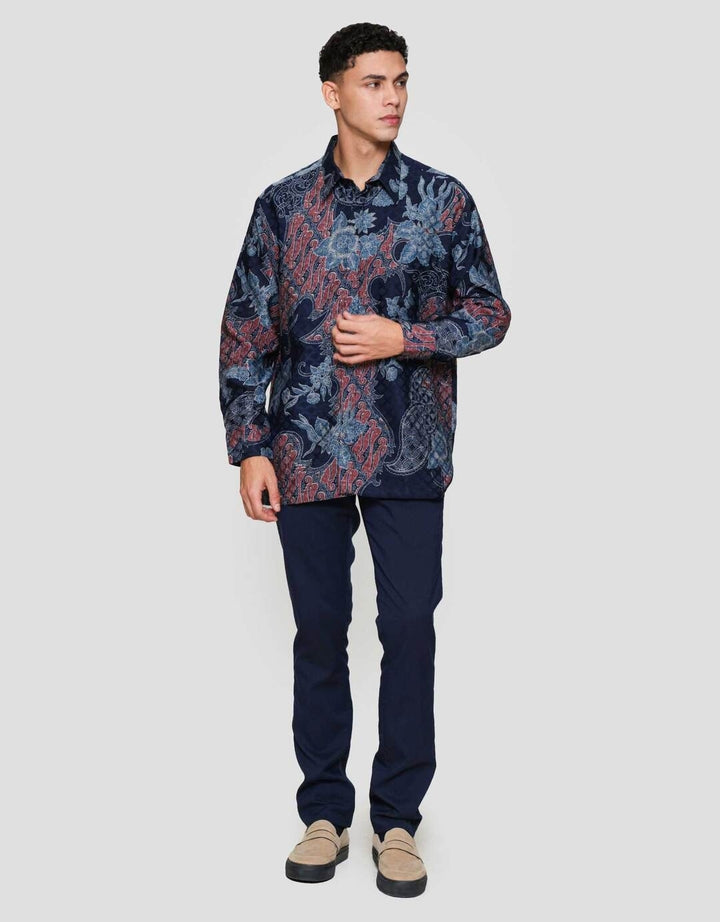 Arjuna Weda Reg Fit Parang Kembang Kemeja Batik Pria